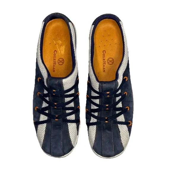 Cole Haan Nike Air Walking Mules Slip On Navy Blue Gray Sneakers Women’s Size 7 - Picture 13 of 15